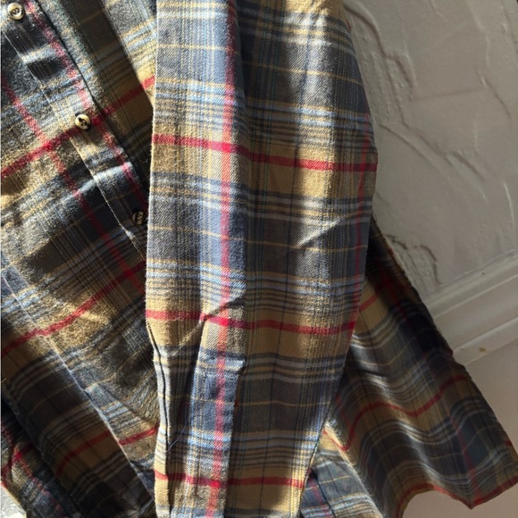 jcpenney Blue and Red Casual Button Down Shirt - Picture 3 of 9